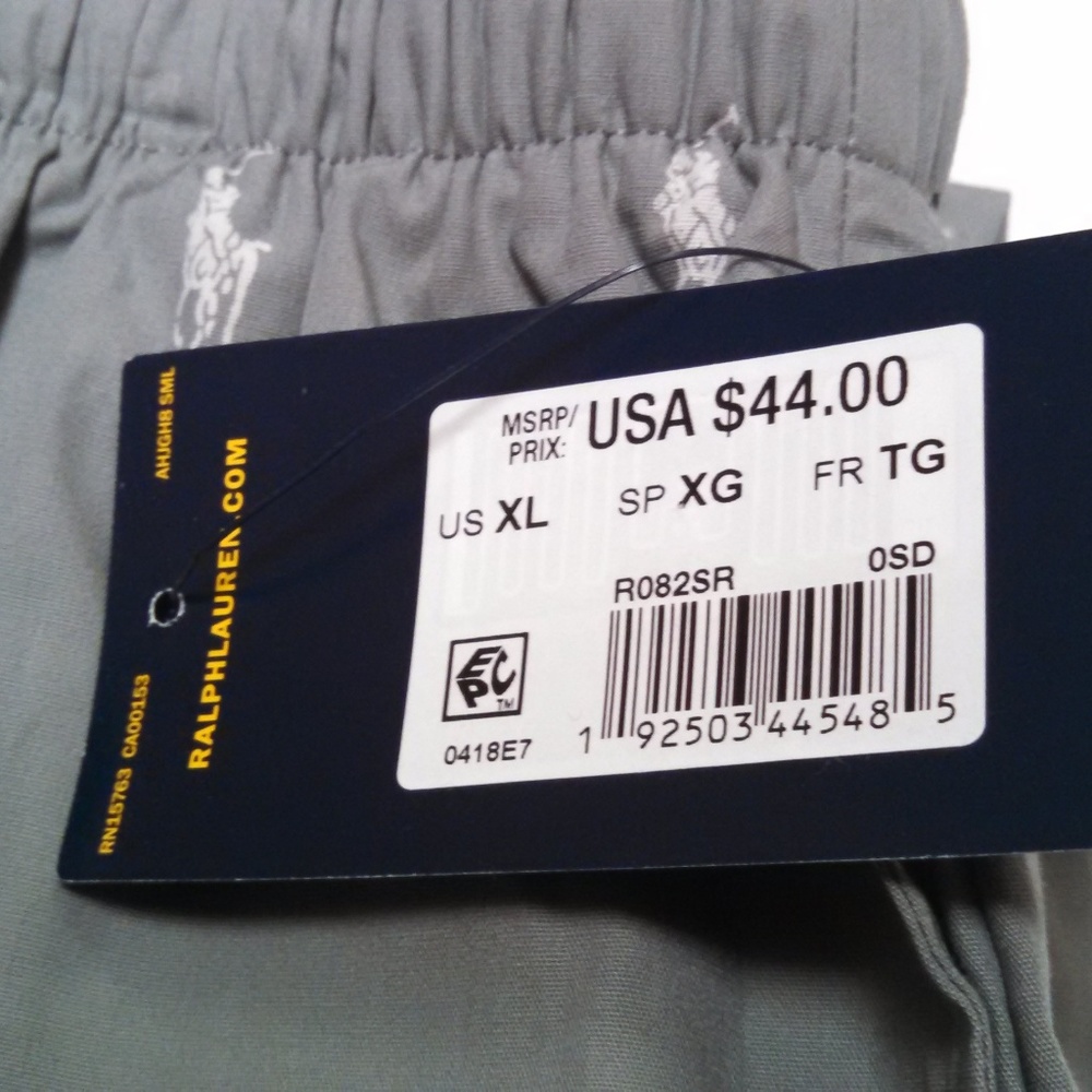 Polo Ralph Lauren Pajama Lounge Pants Gray Size XL - Picture 4 of 5